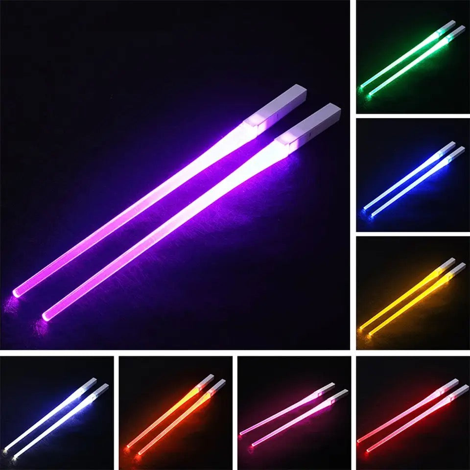 LED LIGHT UP LIGHT SABER CHOPSTICKS