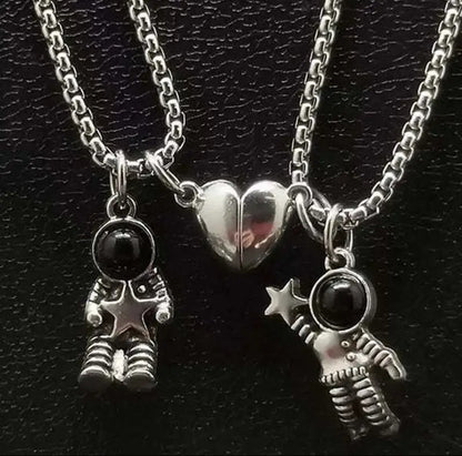 MATCHING ASTRONAUT NECKLACE