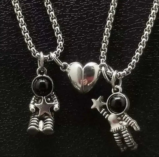 MATCHING ASTRONAUT NECKLACE