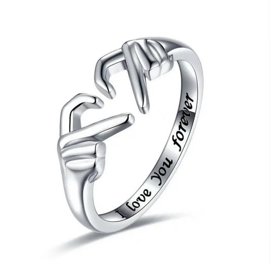 ETERNAL HAMD HEART RING