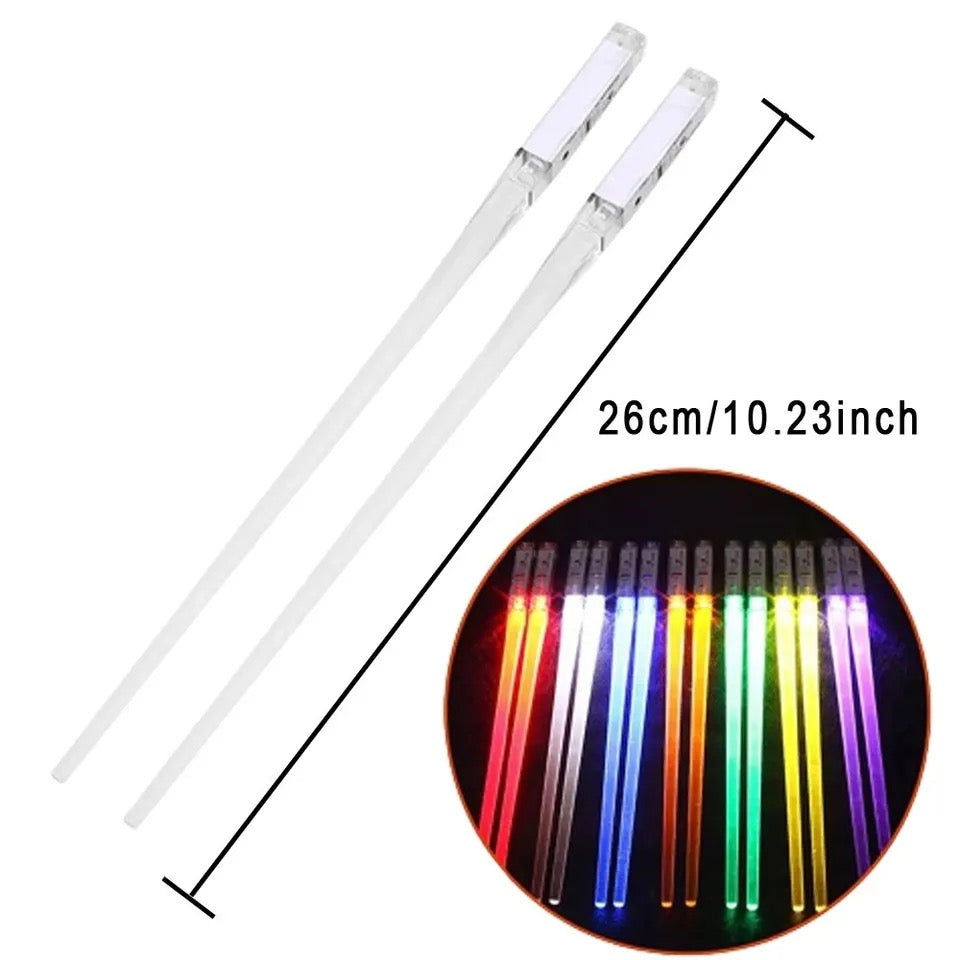 LED LIGHT UP LIGHT SABER CHOPSTICKS