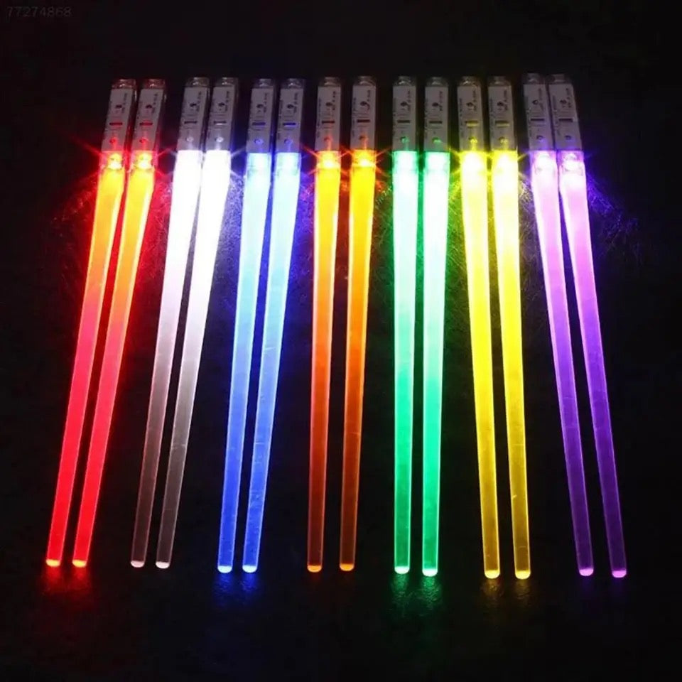 LED LIGHT UP LIGHT SABER CHOPSTICKS