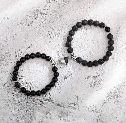 MATCHING MAGNETIC HEART BRACELET